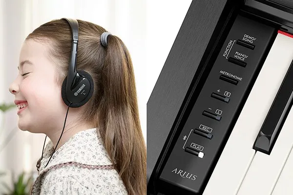 Yamaha Arius YDP-166 White Birch гра в навушниках
