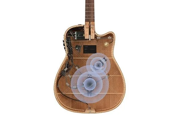 Два актуатори вбудованих у деку Два актуатори вбудованих у деку