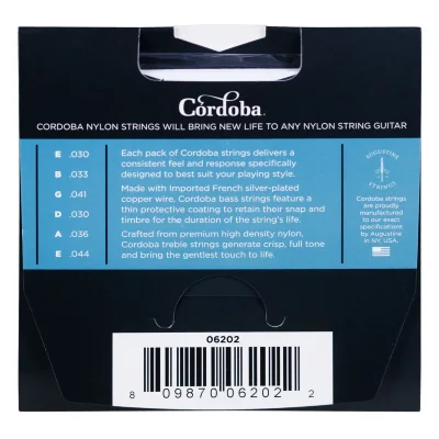 Струни Cordoba 06202 Nylon Guitar Strings - Hard