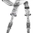 Dimarzio DD2242 Steve Vai Cliplock Art Strap White