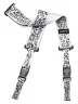 Ремінь для гітари Dimarzio DD2242 Steve Vai Cliplock Art Strap White