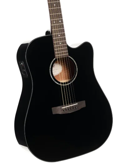 Електро-акустична гітара Cort Earth 60CE (Black Gloss)
