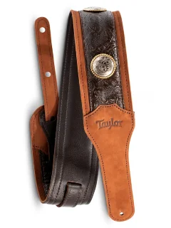 Taylor Guitars Grand Pacific 3" Nickel Concho Leather Strap
