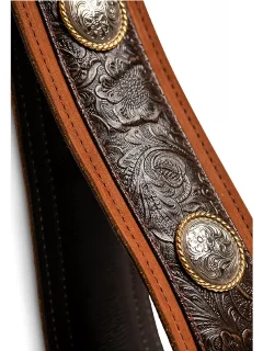 Taylor Guitars Grand Pacific 3" Nickel Concho Leather Strap