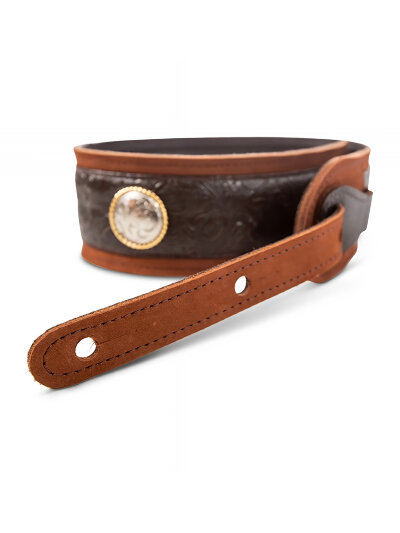 Ремінь для гітари Taylor Guitars Grand Pacific 3" Nickel Concho Leather Strap