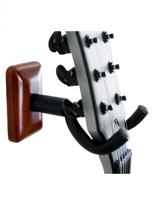 Gator Frameworks GFW-GTR-HNGRMHG Mahogany Wall Mount Guitar Hanger