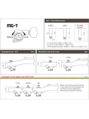 Кілки Gotoh SG381-07L MG-T WS B