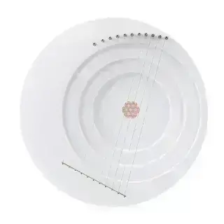 Hluru Full moon lyre 11 strings White