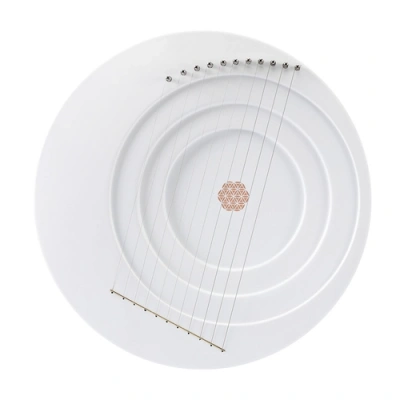 Hluru Full moon lyre 11 strings White