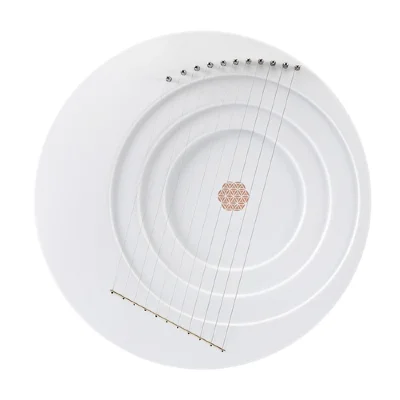 ЛІра Hluru Full moon lyre 11 strings White