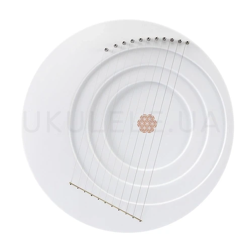 Лира Hluru Full moon lyre 11 strings White