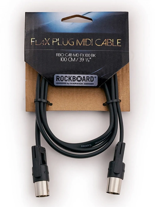 RockBoard RBO CAB MD FX 100 BK FlaX Plug MIDI Cable 100 cm