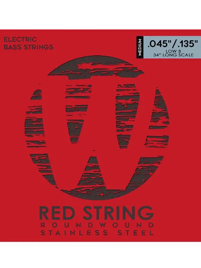 Струни Warwick 42301 RED Stainless Steel Medium 5-String (45-135)