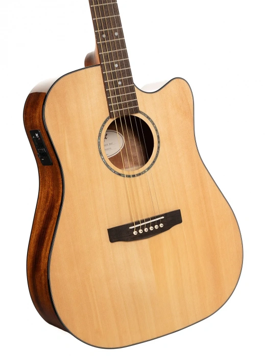 Електро-акустична гітара Електро-акустична гітара Cort Earth 60CE (Natural Gloss)