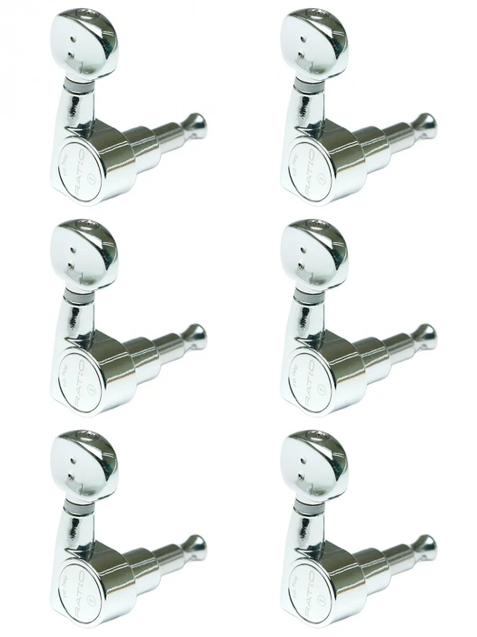 Кілки Кілки Graph Tech PRN-2731-C0 Ratio Electric 6 In-line Classic 2 Pin Chrome