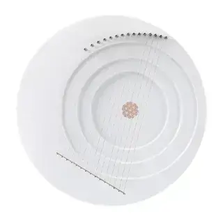 Hluru Full moon lyre 15 strings White