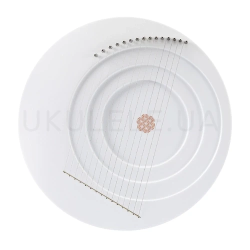 Лира Hluru Full moon lyre 15 strings White