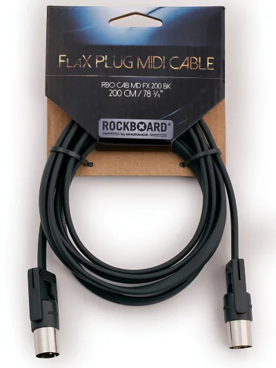 MIDI кабель RockBoard RBO CAB MD FX 200 BK FlaX Plug MIDI Cable 200 cm