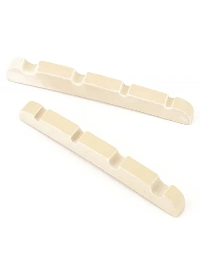 Поріжок Fender Jazz Bass Pre-Slotted Micarta String Nut Set White