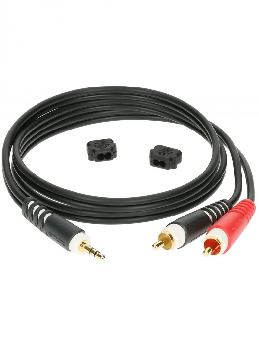 Кабель Кабель Klotz AY7 Y-Cable Stereo Mini Jack - RCA Black 1 m