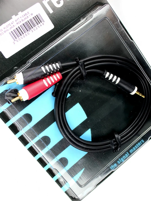 Klotz AY7 Y-Cable Stereo Mini Jack - RCA Black 1 m