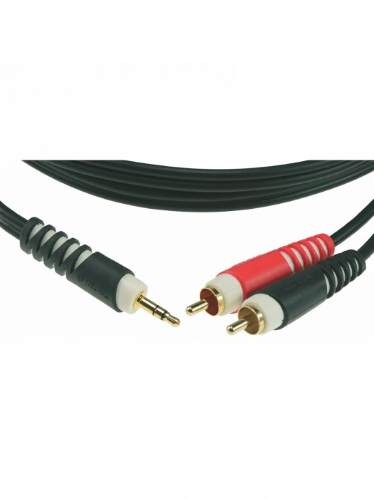 Klotz AY7 Y-Cable Stereo Mini Jack - RCA Black 1 m