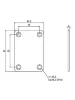 Планка Paxphil HN002 Neck Joint Plate (Chrome)