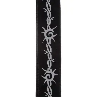 D'Addario 50F04 Nylon Woven Guitar Strap (Barbed Wire)