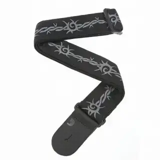 D'Addario 50F04 Nylon Woven Guitar Strap (Barbed Wire)