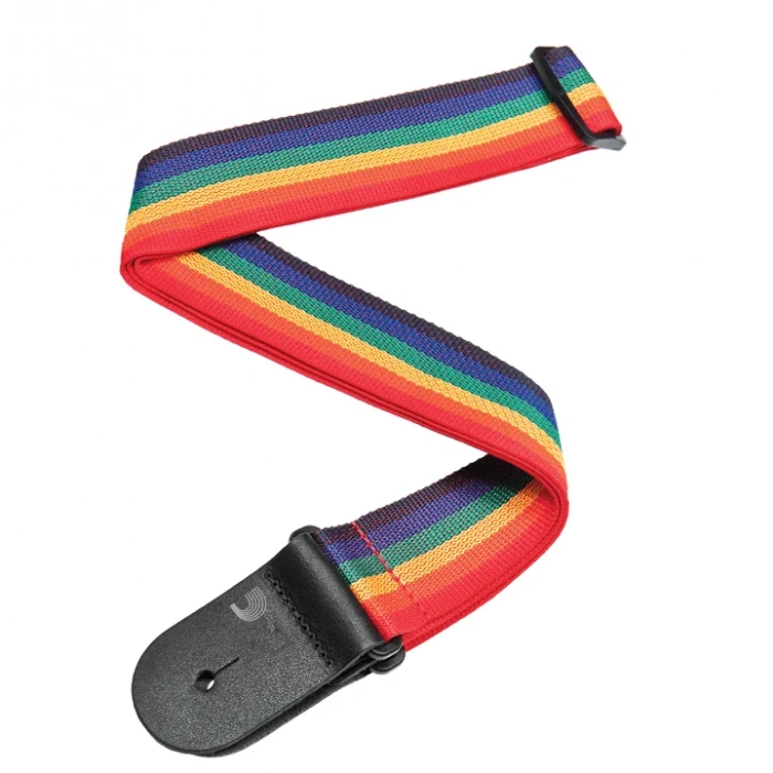 Ремінь для гітари Ремінь для гітари D'Addario PWS111 Polypro Guitar Strap (Rainbow)