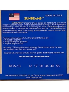 DR RCA-13 Sunbeam Acoustic Phosphor Bronze Medium 13-56