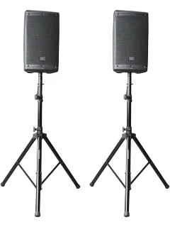 Gator Frameworks RI-SPKRSTDSET-200-AL - Aluminum Tripod Speaker Stand Set with Bag