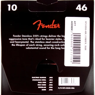 Fender 350R Ball End Stainless Steel 10-46