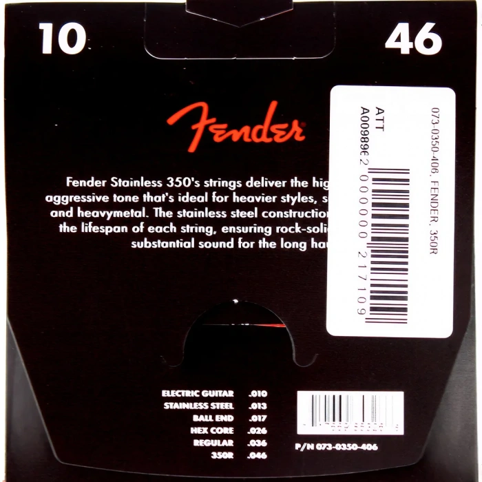 Fender 350R Ball End Stainless Steel 10-46