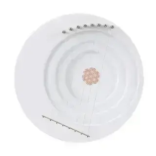 Hluru Full moon lyre 8 strings White