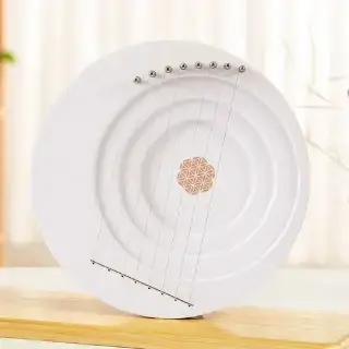 Hluru Full moon lyre 8 strings White