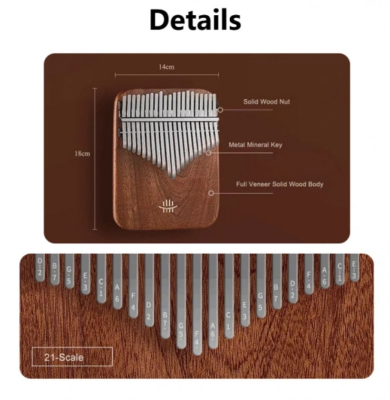 Калімба Hluru KY21 Sandalwood