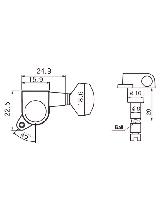Paxphil J-07 3+3 LOCK BK