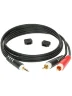 Інсертний кабель Klotz AY7 Y-Cable Stereo Mini Jack - RCA Black 3 m