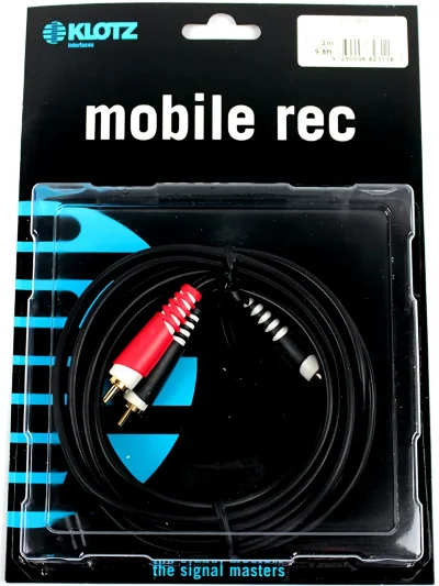 Інсертний кабель Klotz AY7 Y-Cable Stereo Mini Jack - RCA Black 3 m