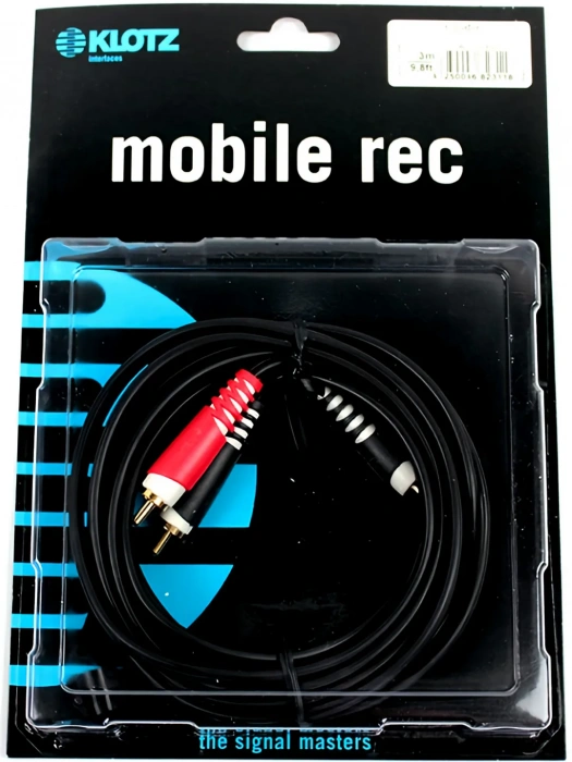 Klotz AY7 Y-Cable Stereo Mini Jack - RCA Black 3 m