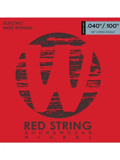 Струни Warwick 46210 RED Nickel Plated Medium Light 4-String (40-100)