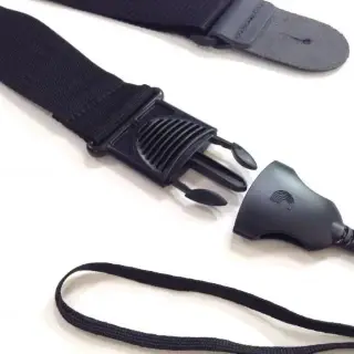 D'Addario PWSPA200 Acoustic Quick Release Polypro Guitar Strap (Black)