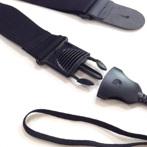 D'Addario PWSPA200 Acoustic Quick Release Polypro Guitar Strap (Black)