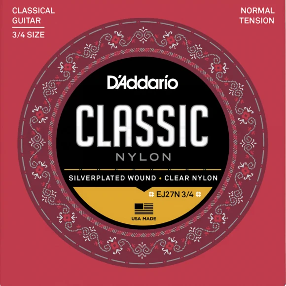 Струни D'Addario EJ27N 3/4 Student Classics Normal Tension 3/4