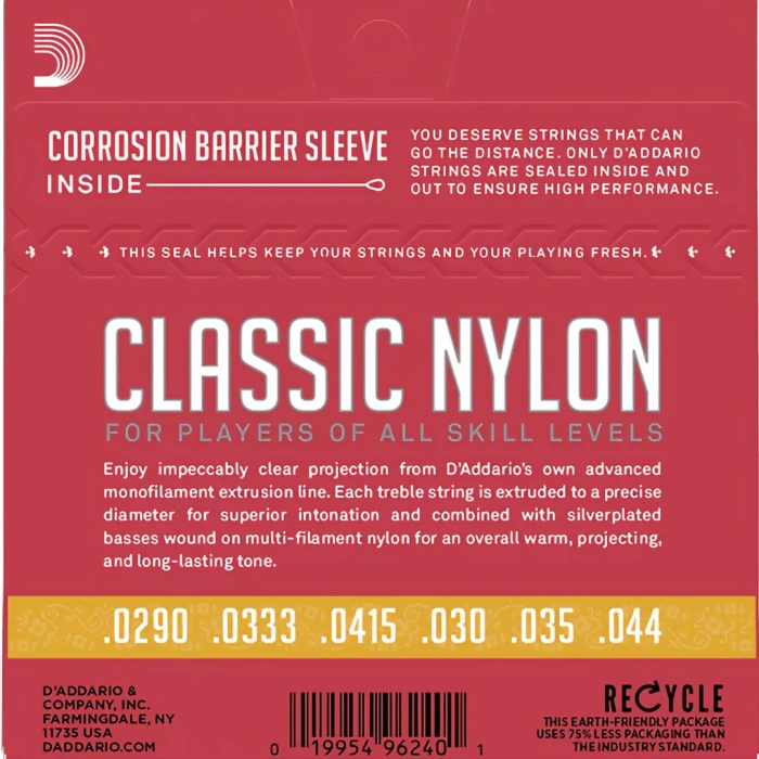 D'Addario EJ27N 3/4 Student Classics Normal Tension 3/4