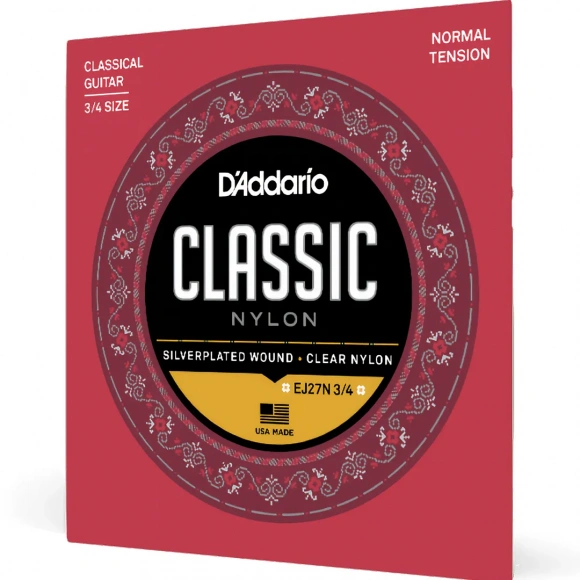 Струны D'Addario EJ27N 3/4 Student Classics Normal Tension 3/4
