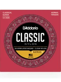 D'Addario EJ27N 3/4 Student Classics Normal Tension 3/4