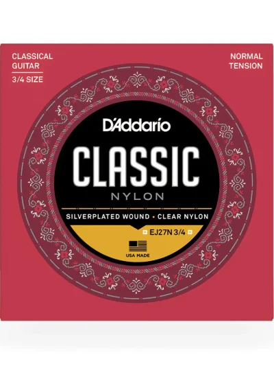 Струни D'Addario EJ27N 3/4 Student Classics Normal Tension 3/4