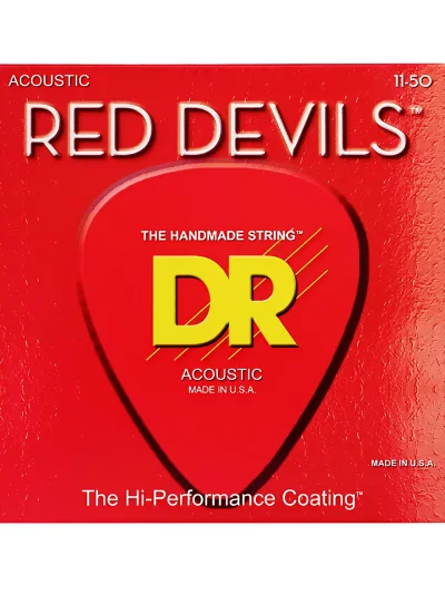 Струни DR RDA-11 Red Devils Acoustic Custom Light 11-50